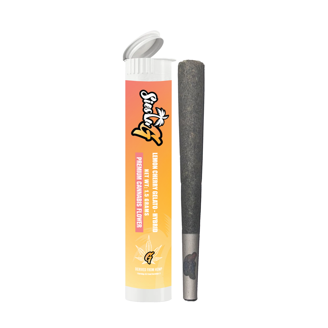 Hemp Pre Rolls Lemon Cherry Gelato Hybrid Pre-Roll Siesta G Dispensary Siesta G