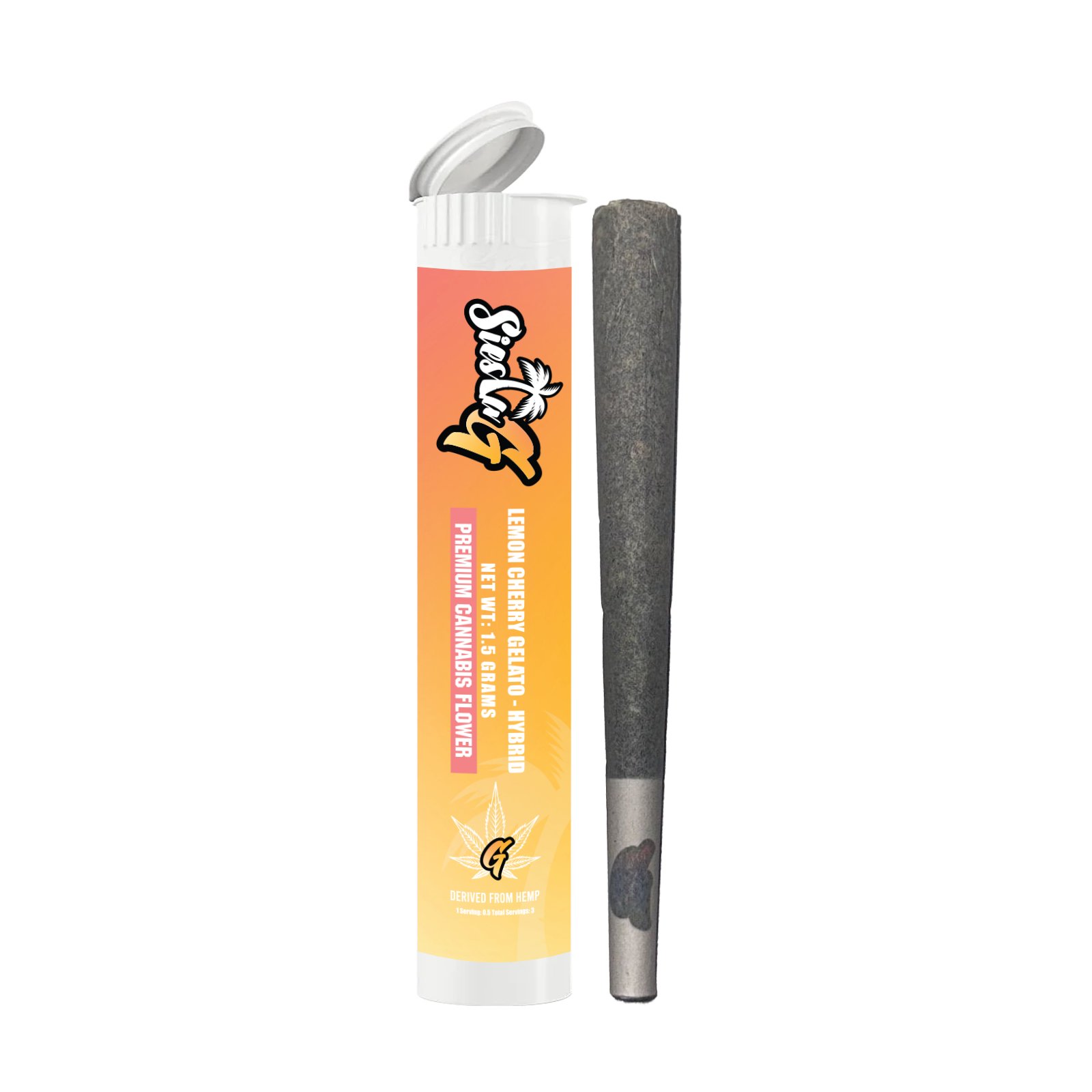 Hemp Pre Rolls Lemon Cherry Gelato Hybrid Pre-Roll Siesta G Dispensary Siesta G